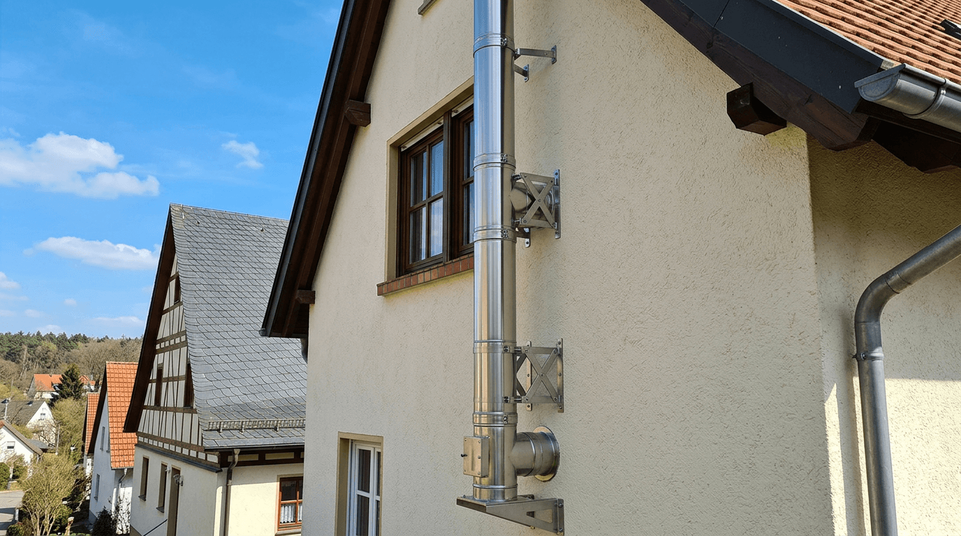 Außenkamin nachrüsten: Statik der Außenwand und Befestigung
