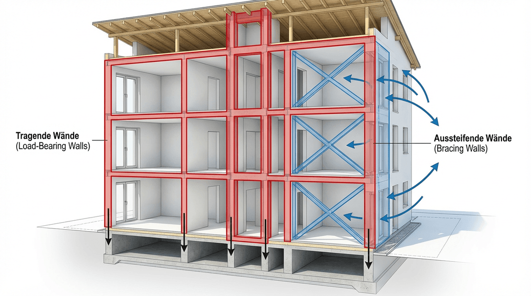 Aussteifende Wand: Warum manche Wände wichtiger sind, als sie aussehen