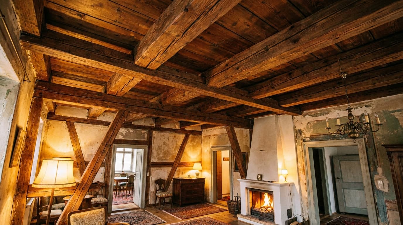 Deckendurchbruch im Altbau: Holzbalkendecke, Kappendecke — geht das?