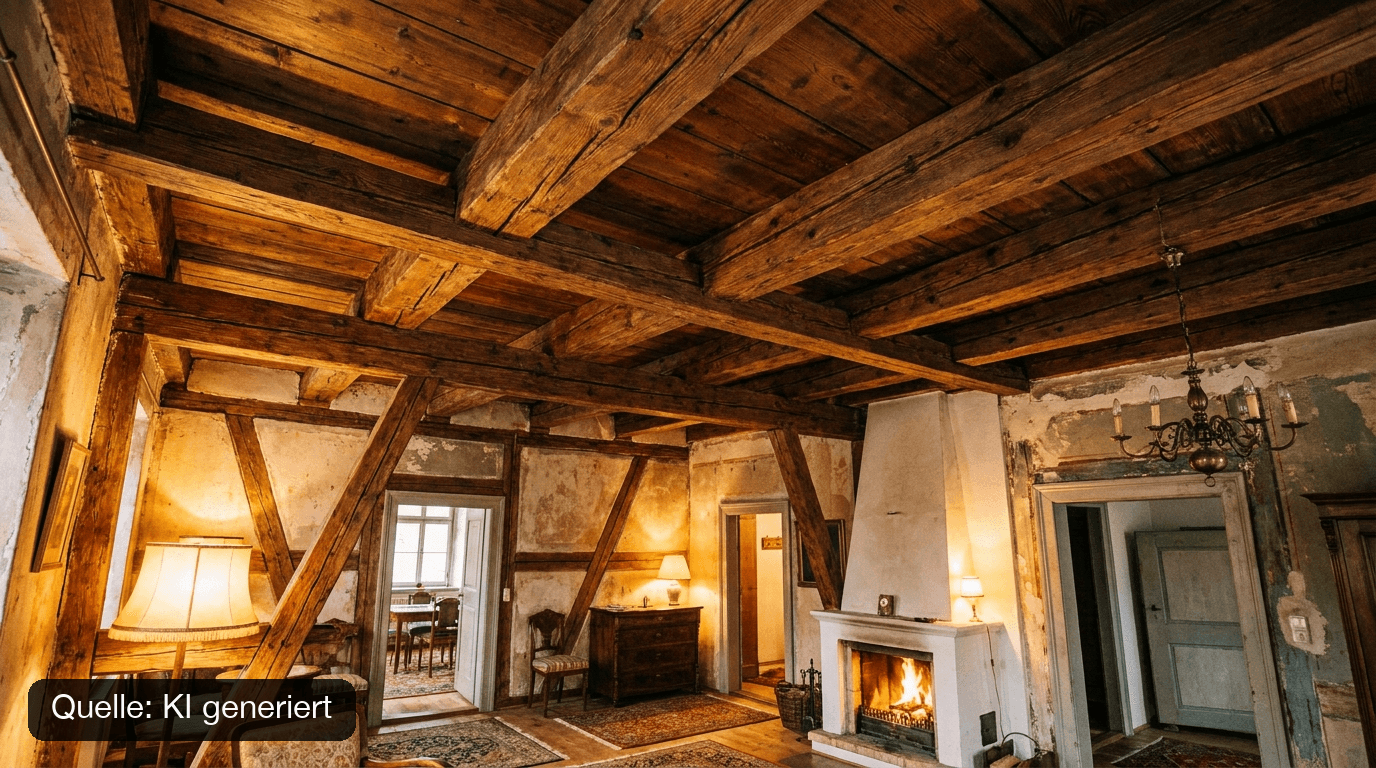 Deckendurchbruch im Altbau: Holzbalkendecke, Kappendecke — geht das?