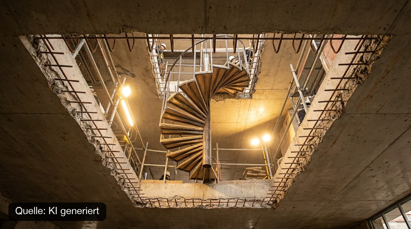 Deckendurchbruch für Treppe: Statik-Anforderungen & Kosten