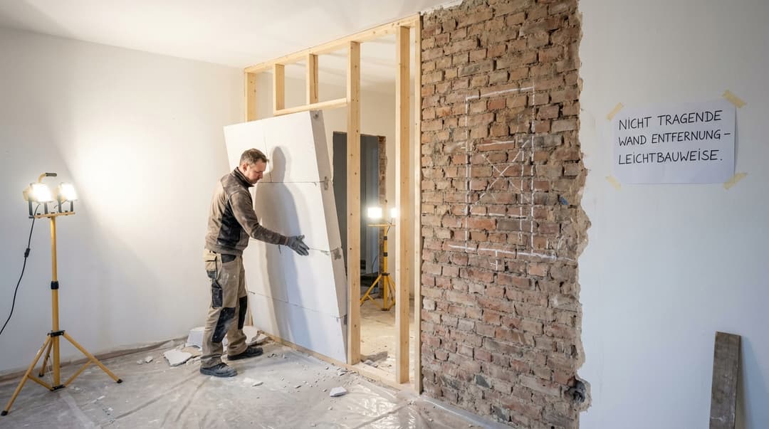 Nicht tragende Wand entfernen: Brauche ich trotzdem einen Statiker?