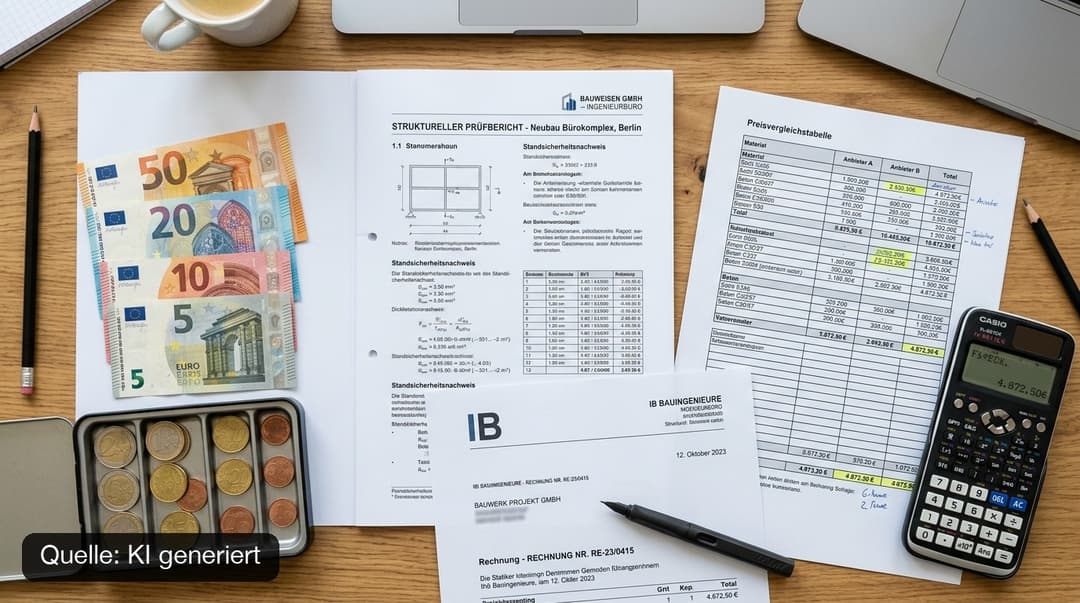 Was kostet ein Statiker? Preise in Deutschland (2026)