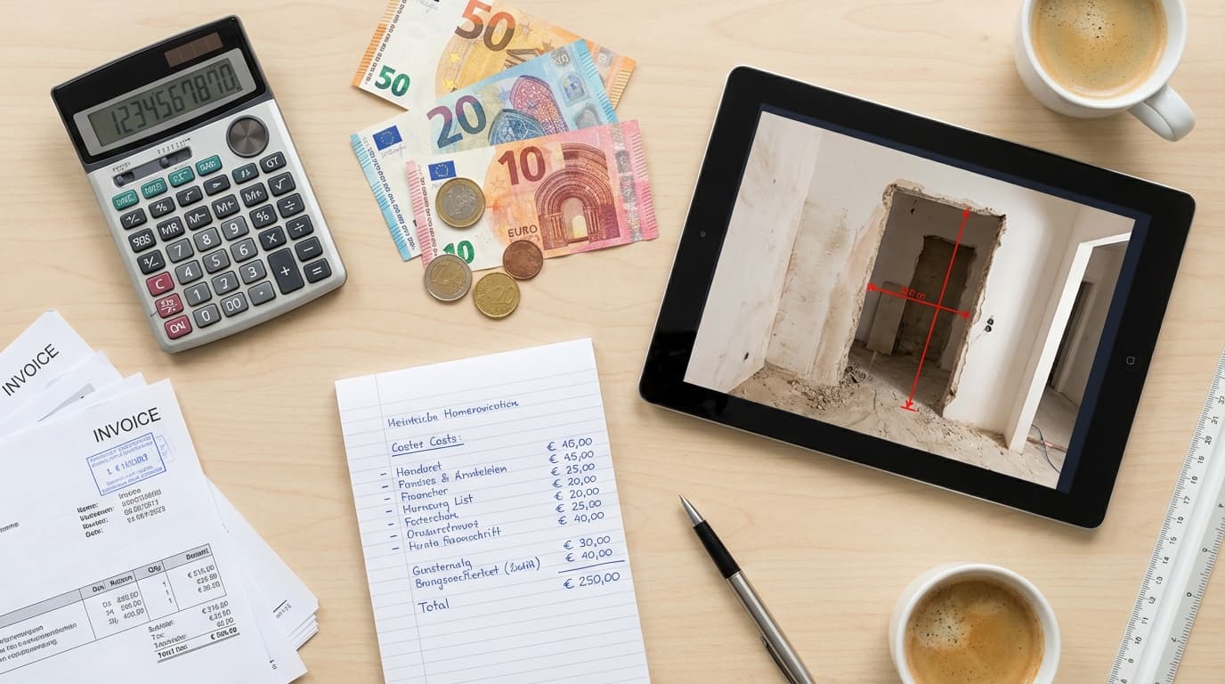 Wanddurchbruch Kosten komplett: Alle Ausgaben auf einen Blick (2026)