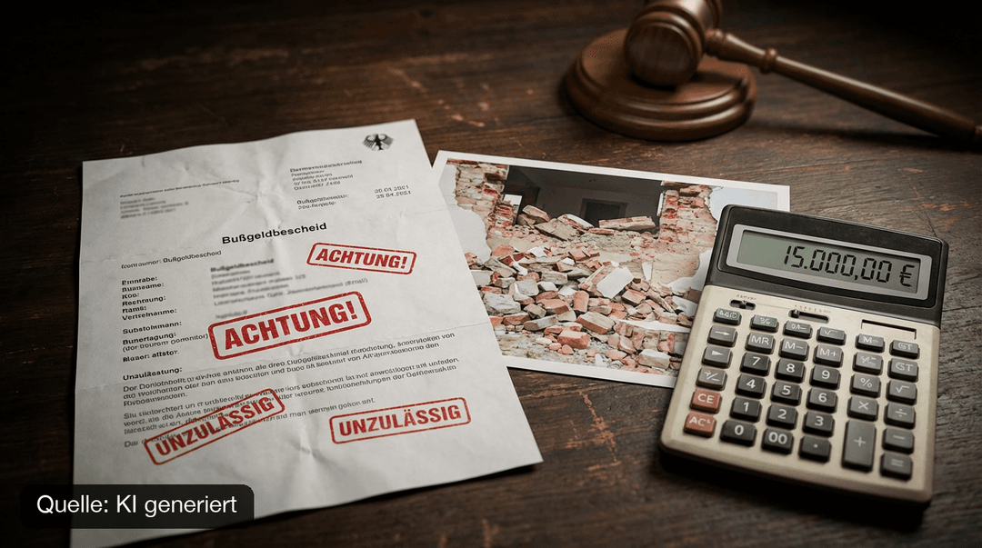 Wanddurchbruch ohne Genehmigung: Welche Strafen drohen?