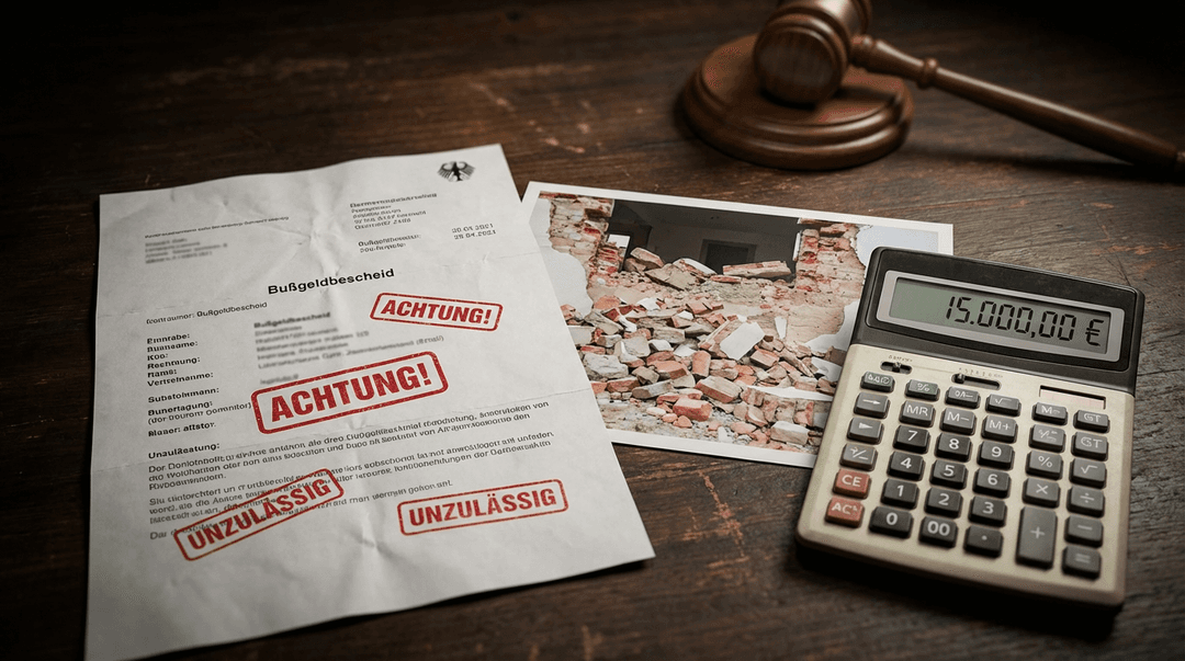 Wanddurchbruch ohne Genehmigung: Welche Strafen drohen?