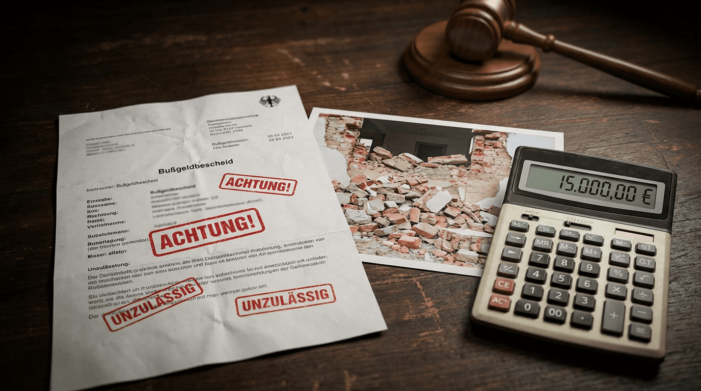 Wanddurchbruch ohne Genehmigung: Welche Strafen drohen?