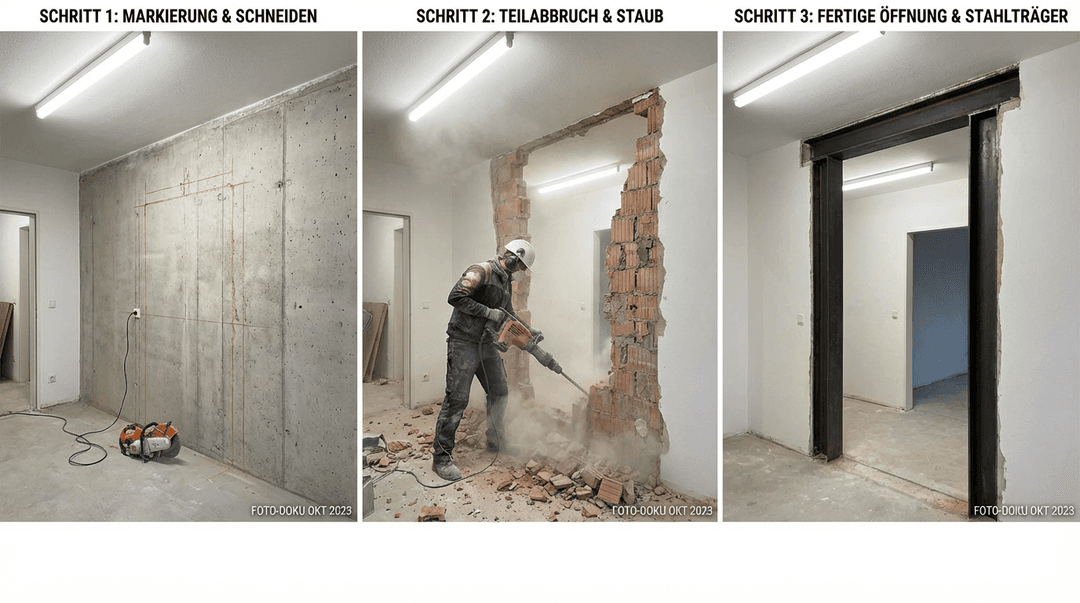 Wanddurchbruch Schritt für Schritt: Von der Planung bis zur Ausführung