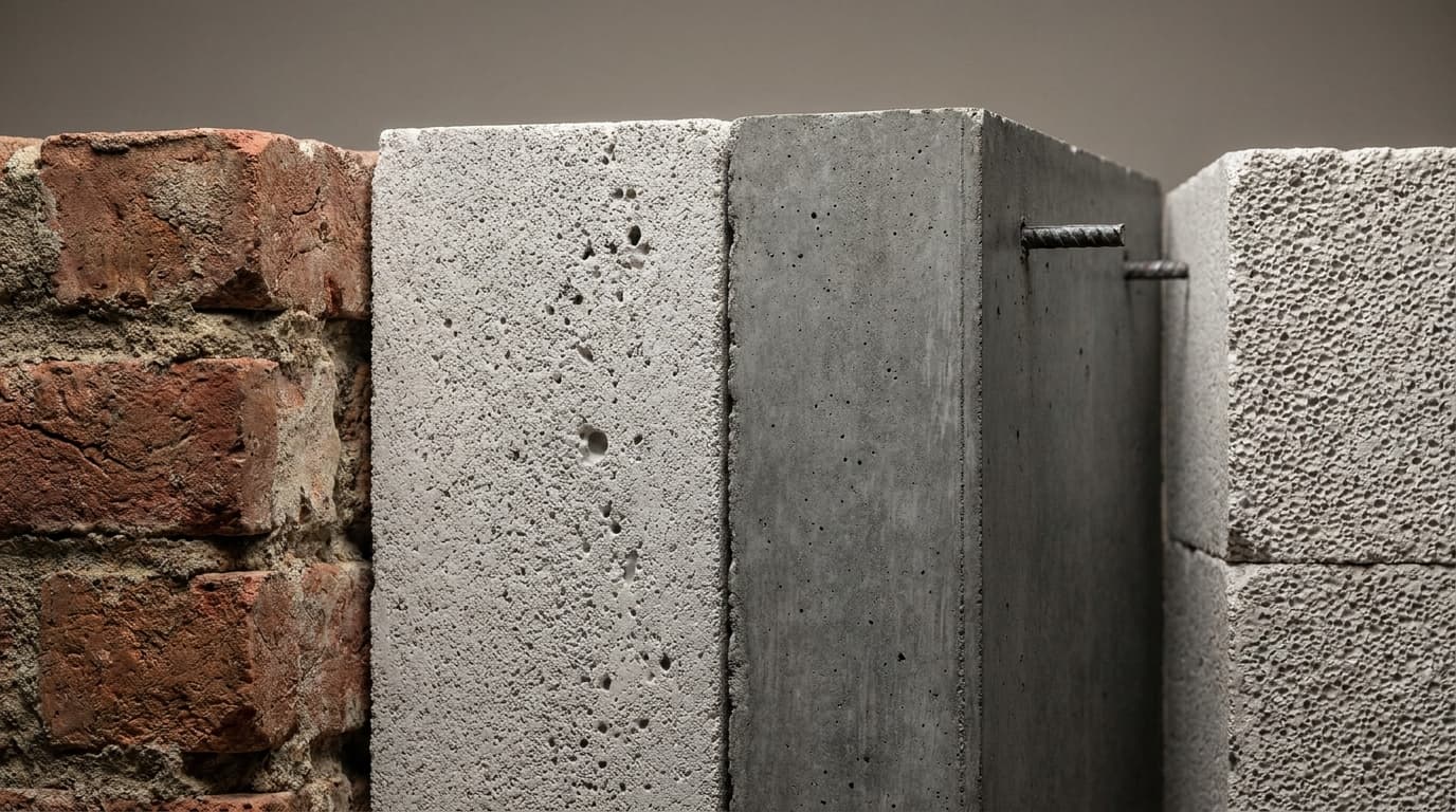 Porenbeton, Ziegel oder Beton: Warum das Material allein nichts aussagt